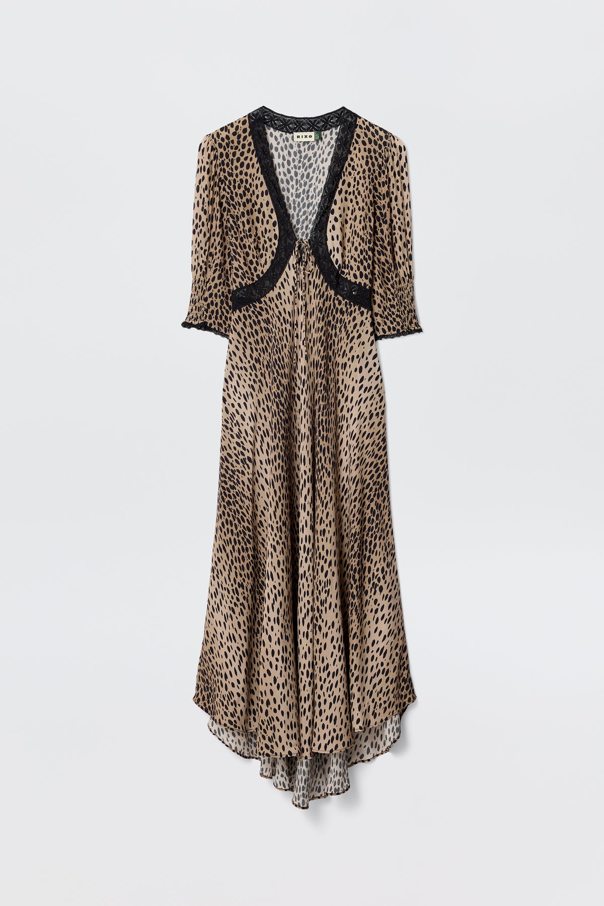 rixo kendall cotton midi dress RIXO Kendall Smocked Midi Dress
