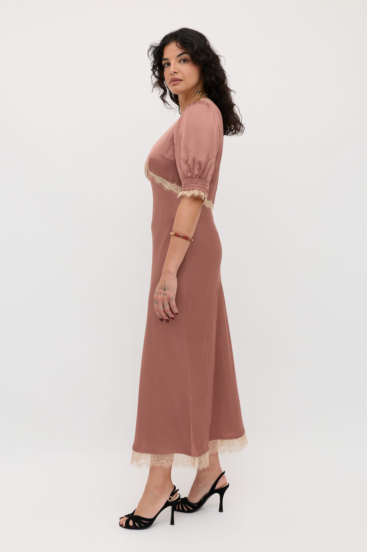 plain brown dress Annina Satin Midi in Mocha mf:w_clothing_size_unified:X-Small 5% SpandexCare Navy Blue Dress With Size:8 US Men (7 UK/AU)