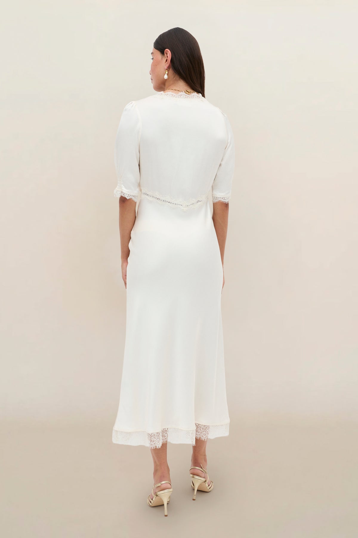 RIXO Bridal Annina Satin Midi