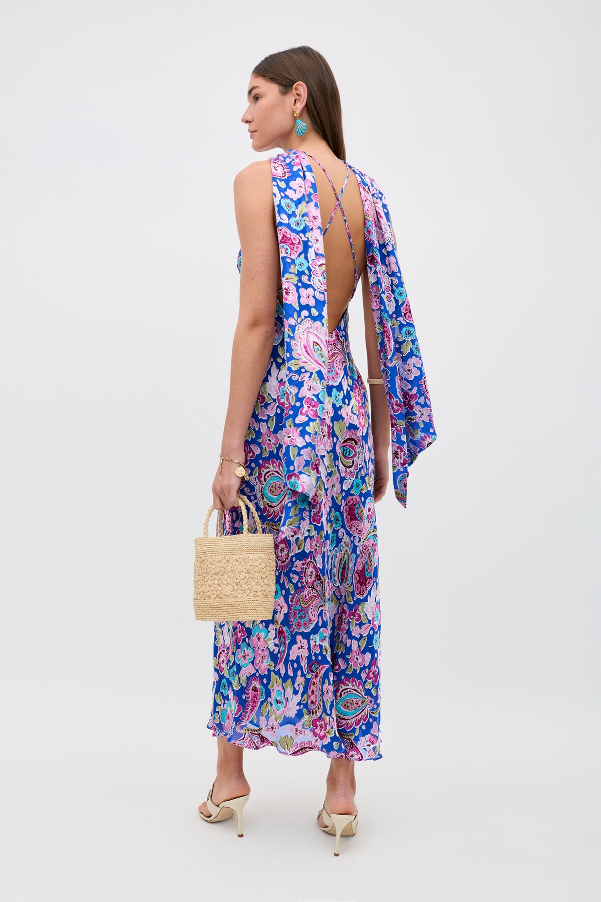 hayley silk midi dress Rixo Hayley Floral-print Silk Midi Dress Yellow Rixo