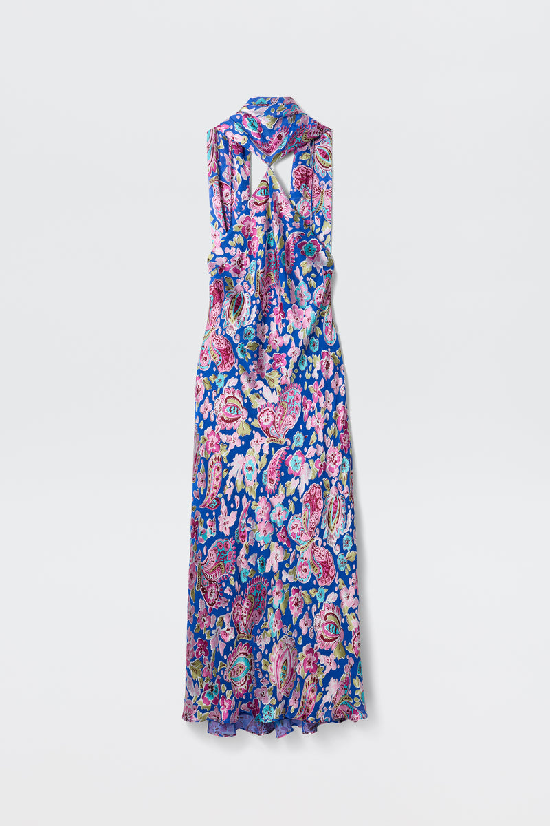 Hayley - Cara Floral Devore Blue