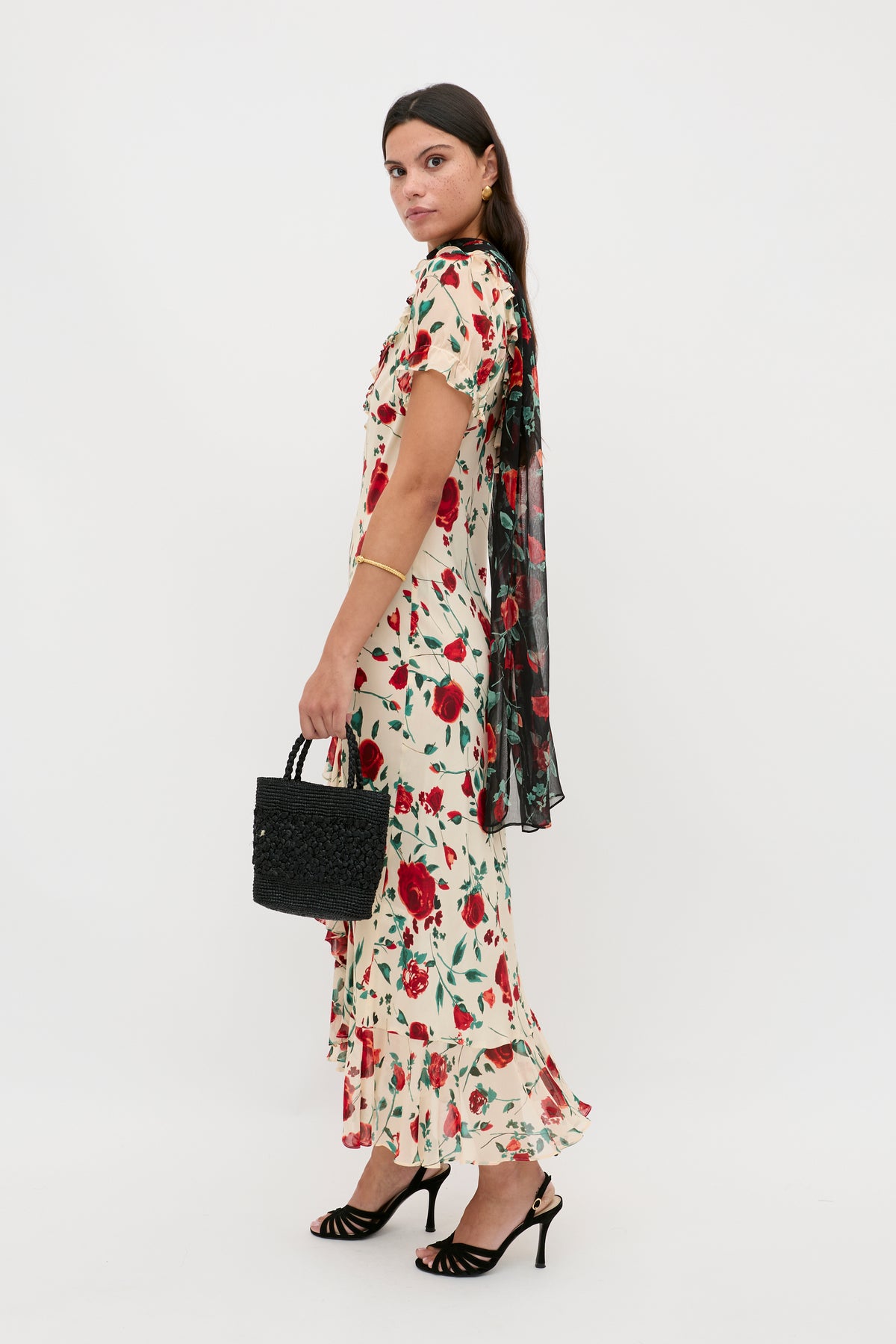 clementina maxi dress Anthropologie + Clementina Eyelet Maxi Dress