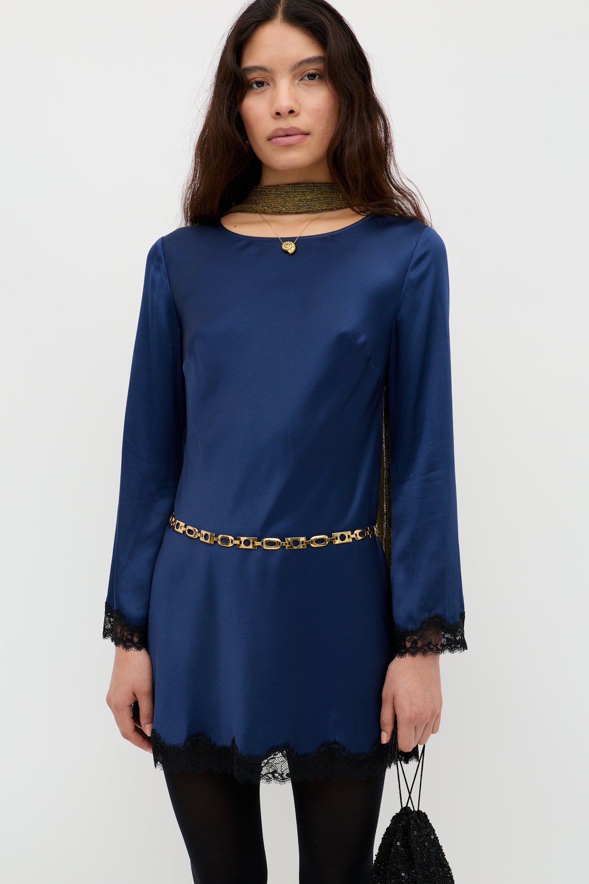 Ridley Mini Dress in Midnight Navy | RIXO USA Ridley Mini Dress in Midnight Navy | RIXO USA
