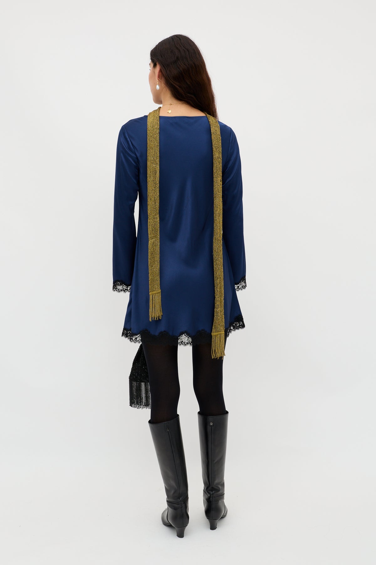 Ridley Mini Dress in Midnight Navy | RIXO USA Ridley Mini Dress in Midnight Navy | RIXO USA