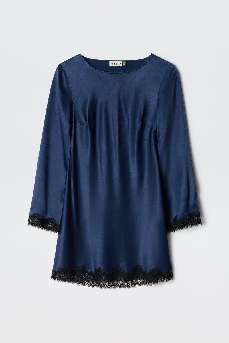 rixo ridley mini dress Ridley Mini Dress in Midnight Navy