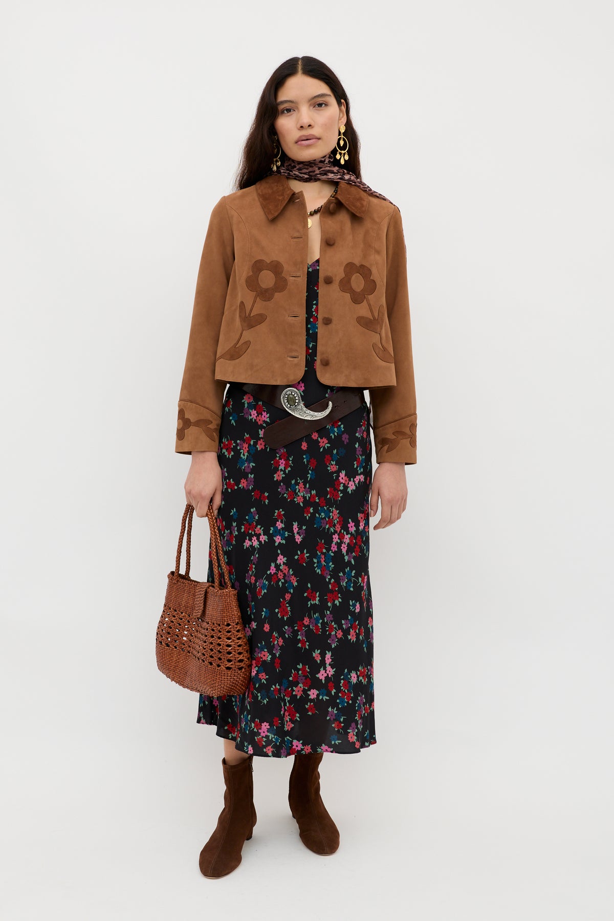 Mavis Midi Dress in City Floral Black | RIXO USA Mavis Midi Dress in City Floral Black | RIXO USA