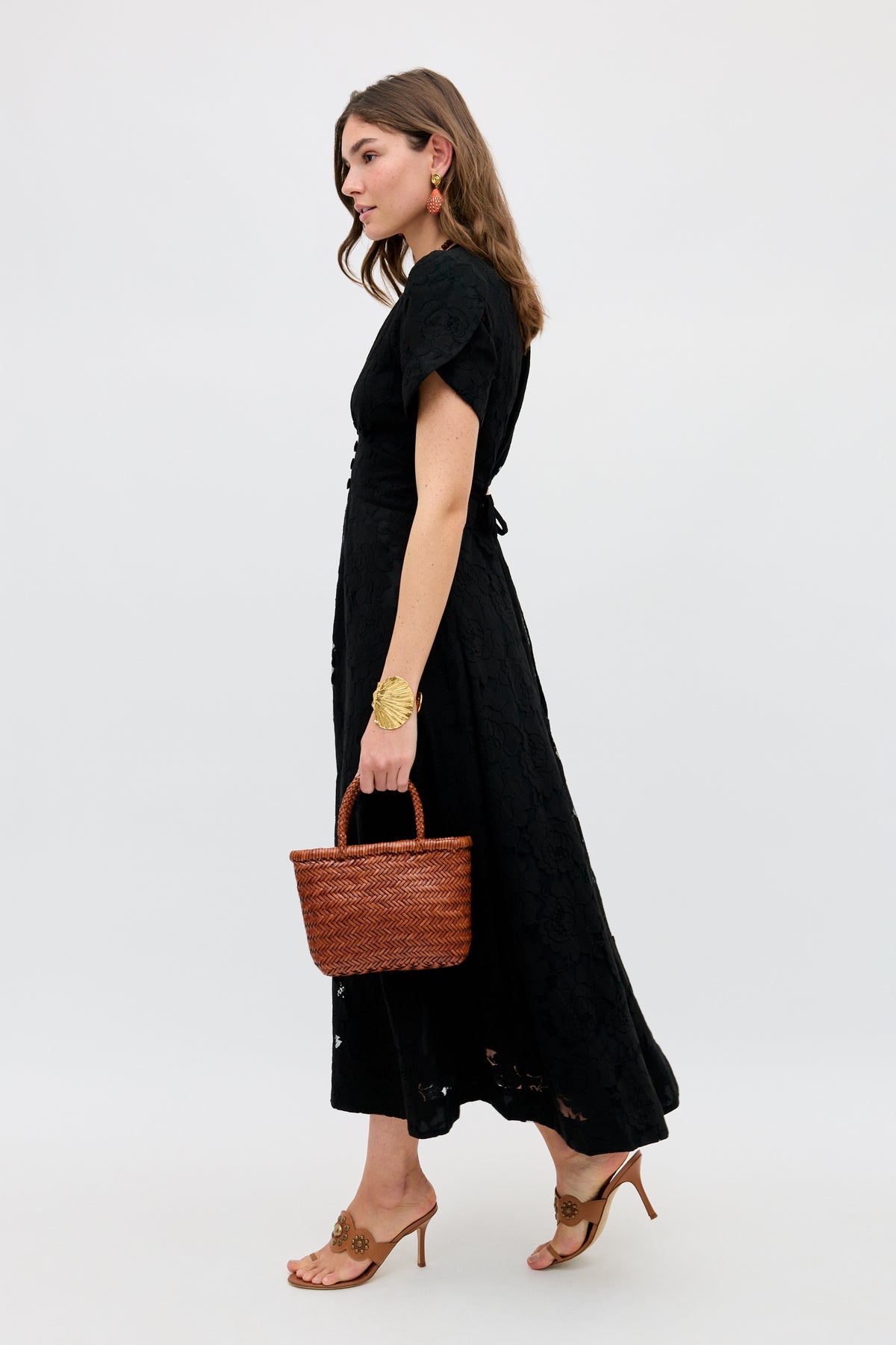 Novara Lace Midi Dress in Black | RIXO Novara Lace Midi Dress in Black | RIXO