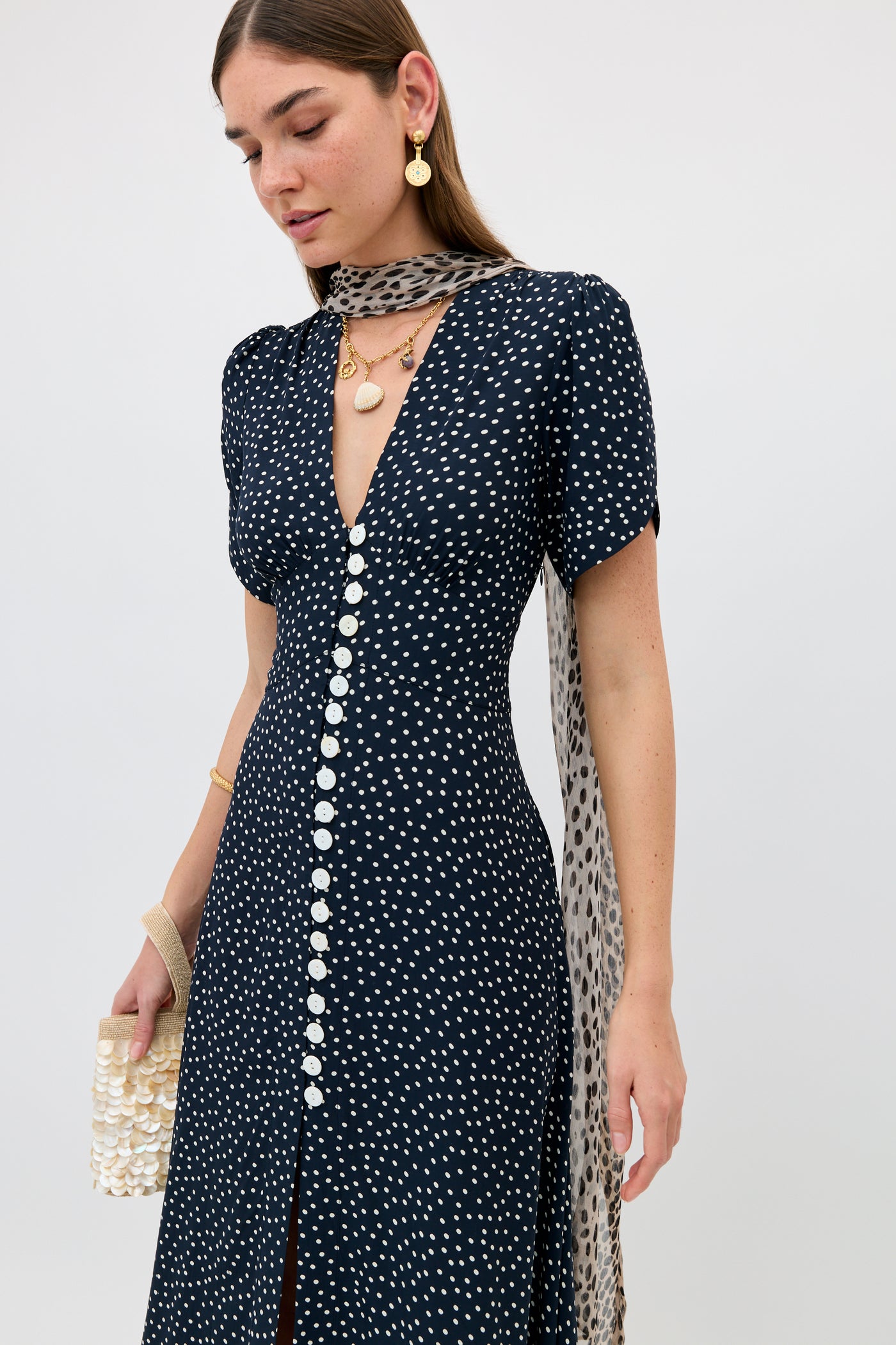 bridal shower guest dress pink ZAPAKA Women Beige Work Dress Sheath Beaded Round Neck Short Sleeve Ruched Midi Semi Formal Dress, Dark Navy / US12