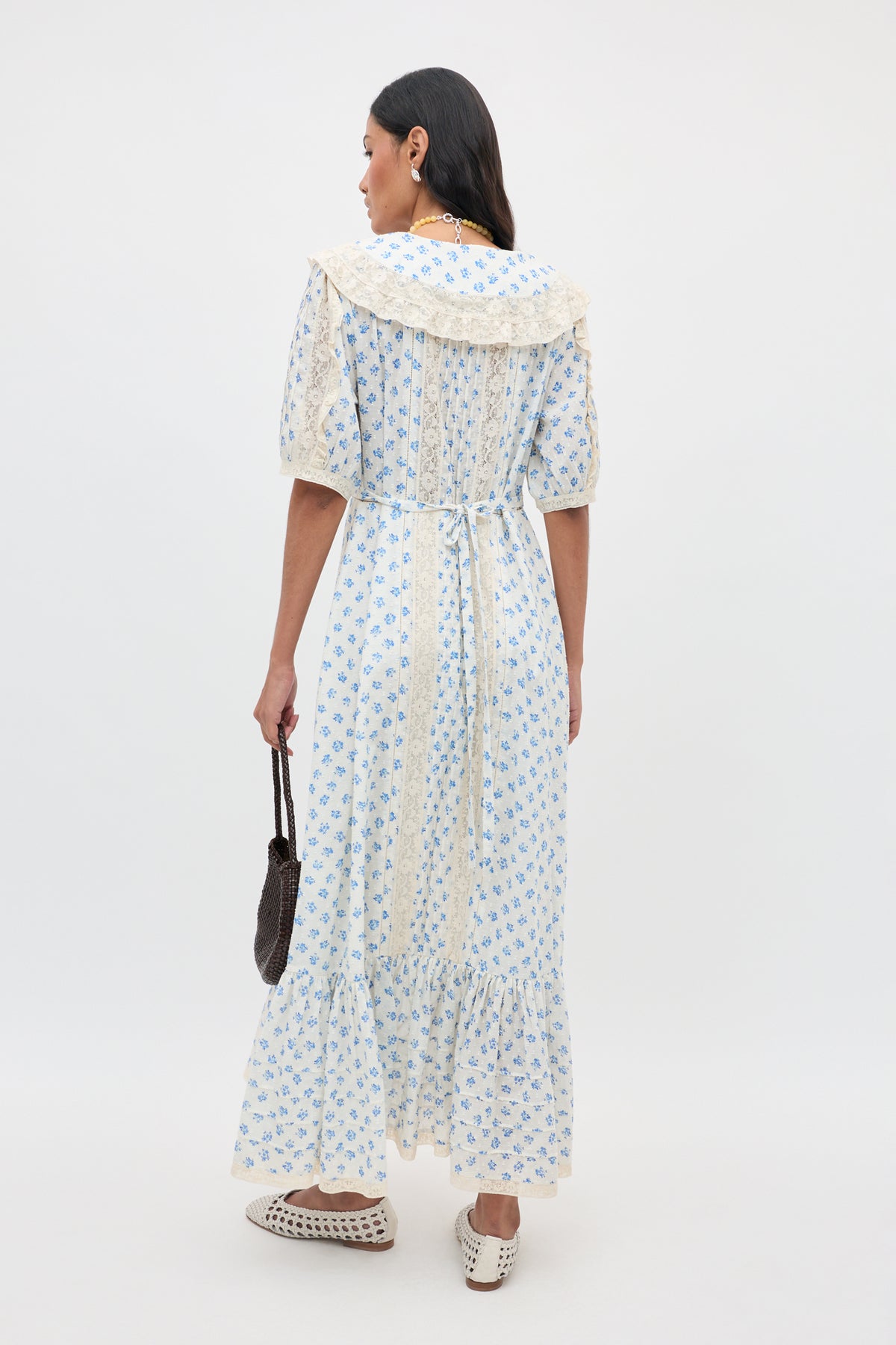 rixo edina cotton maxi dress Rixo Edina Cotton Maxi Dress in White Willow & Wolf Marlborough