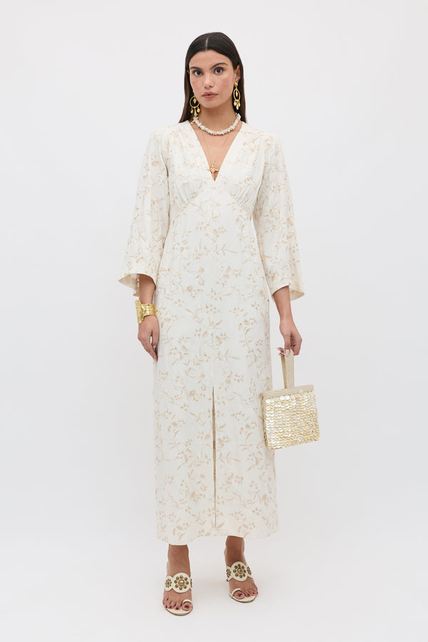 Dahlia -  Botanical Embroidery Pearl