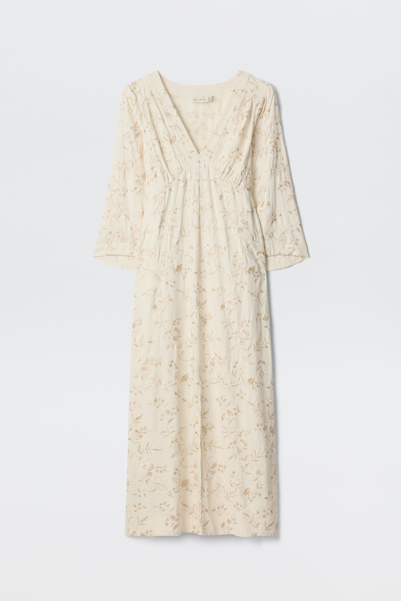 Dahlia -  Botanical Embroidery Pearl