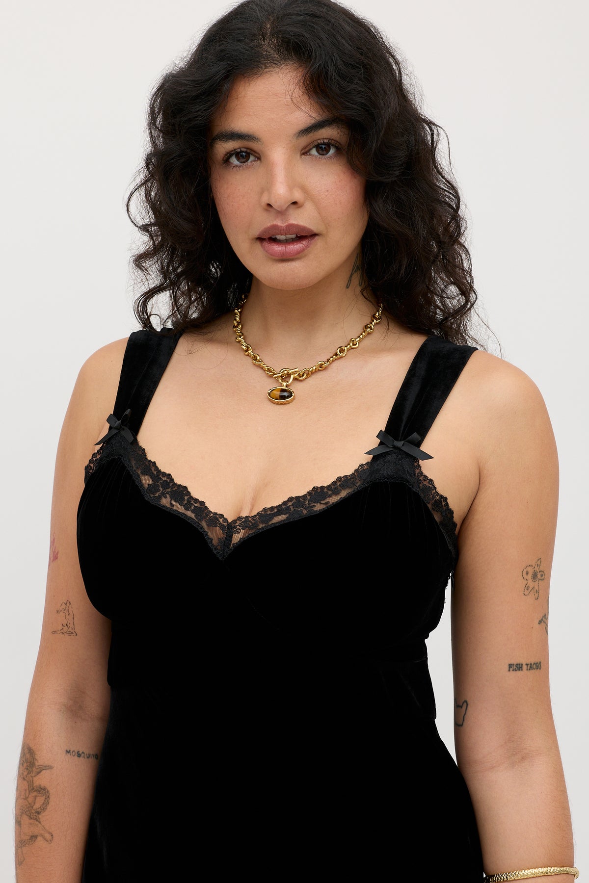 black velvet dress women RIXO Lucie Silk-Velvet Midi Black