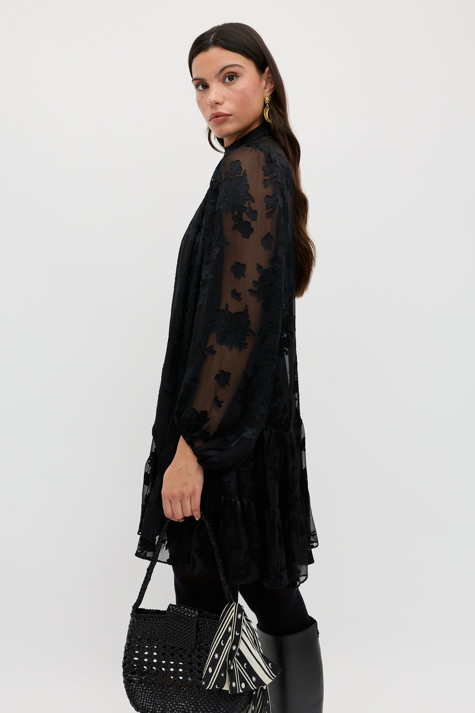 Anaya  -  Bouquet Devoré Black