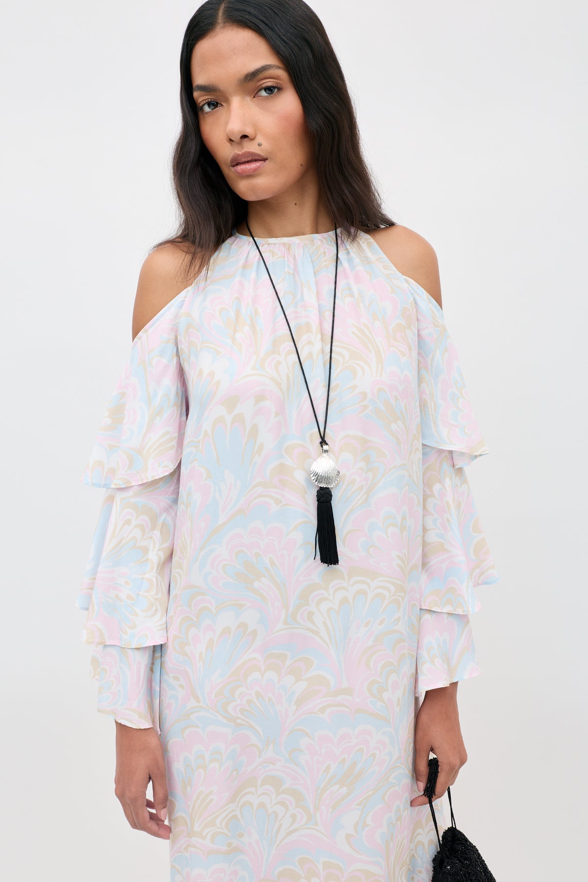 pastel marble dress Grace Marble Pastel Maxi Dress
