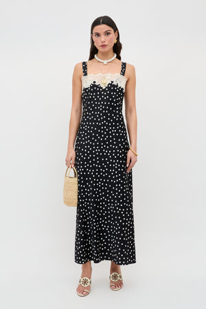 Rosamarie - Scattered Dot Black