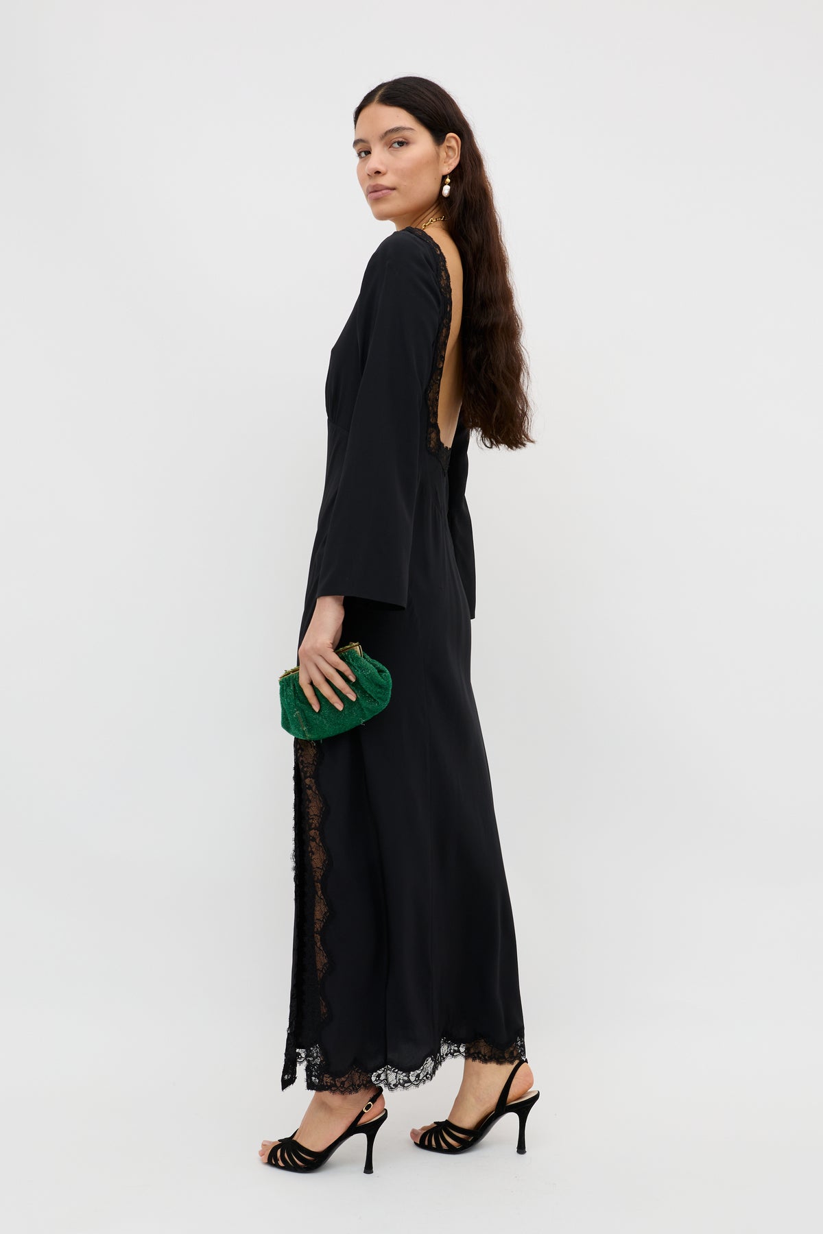 Mirena Silk Maxi Dress in Black | RIXO Worldwide Mirena Silk Maxi Dress in Black | RIXO Worldwide