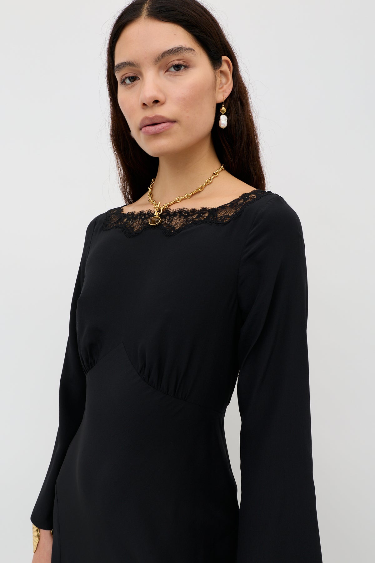 Mirena Silk Maxi Dress in Black | RIXO Mirena Silk Maxi Dress in Black | RIXO