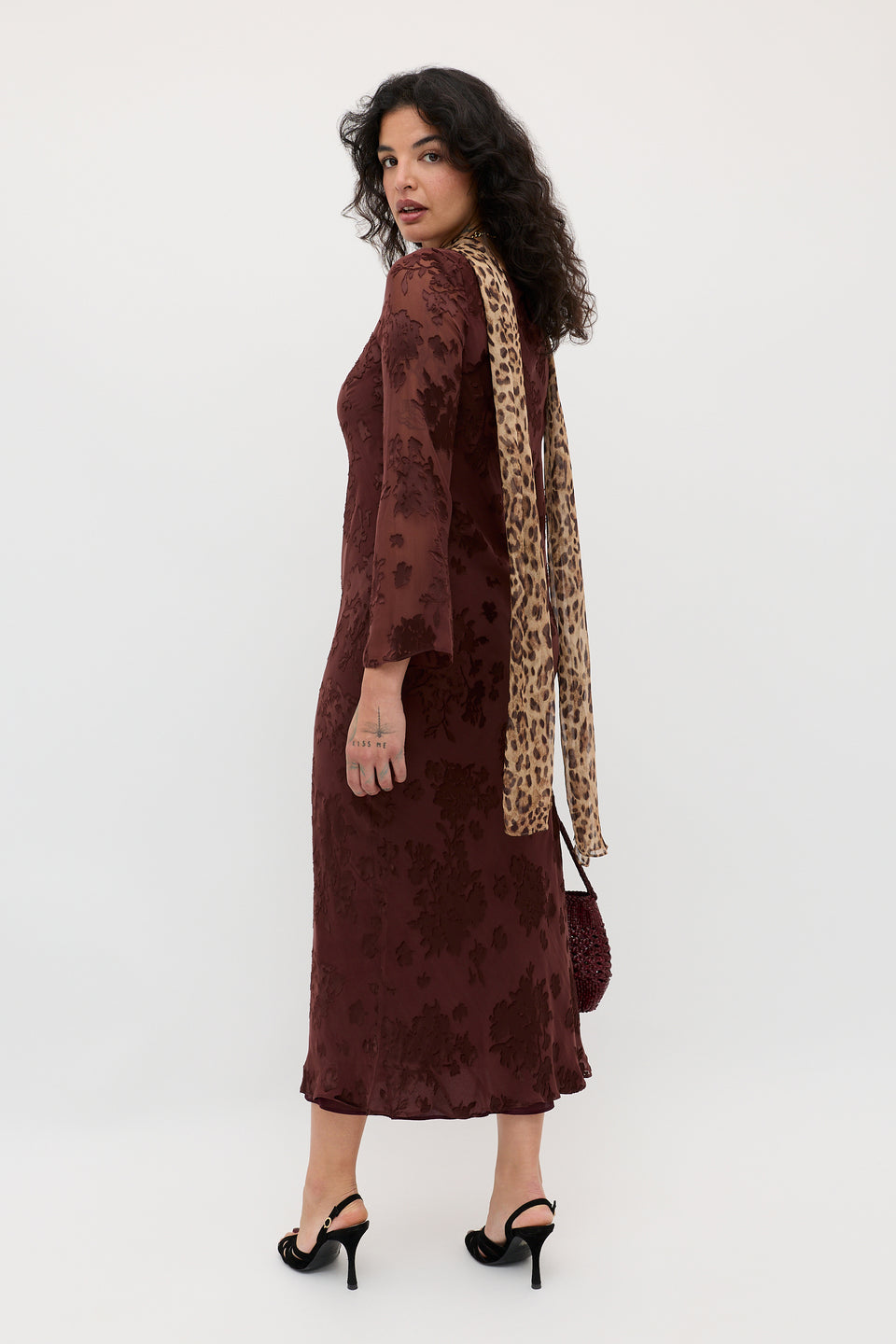 Noraya  -  Bouquet Devoré Brown