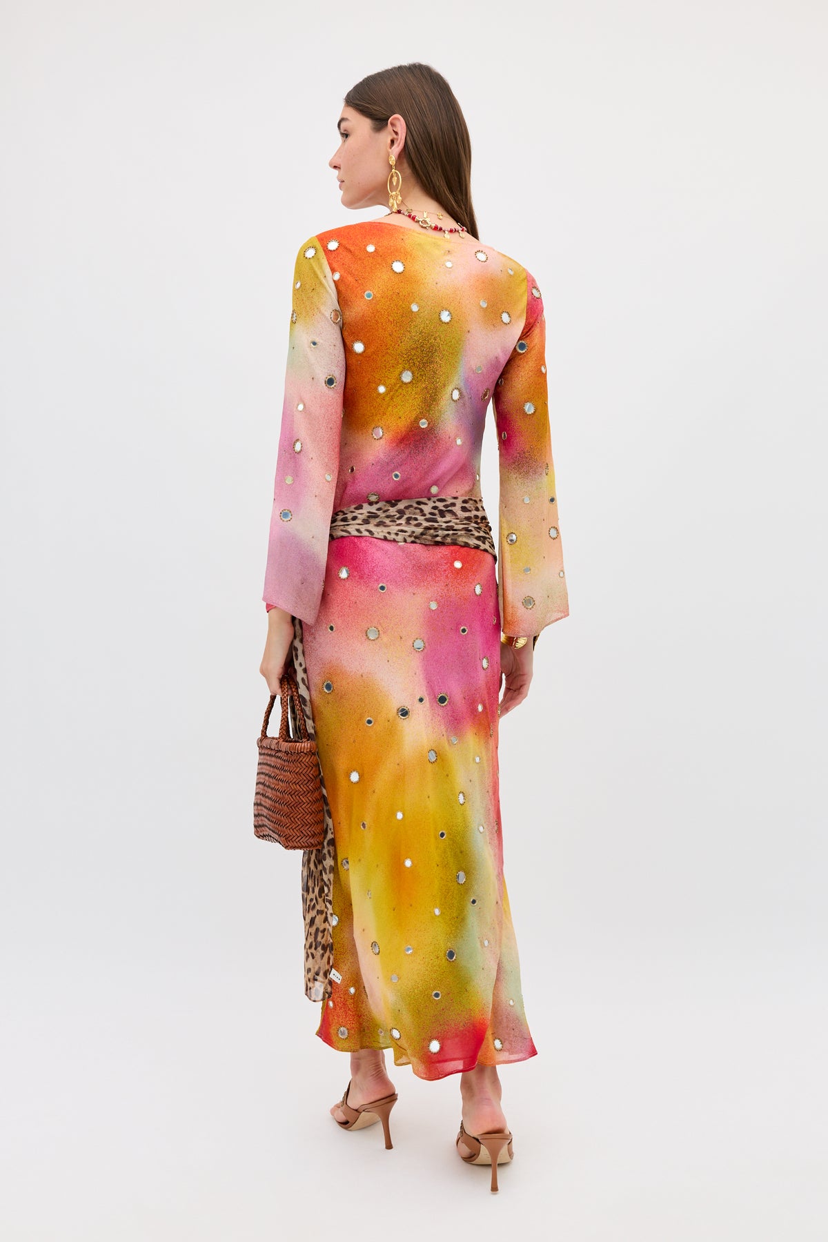 silk georgette dress Strapless Pleated MARMAR HALIM This diaphanous RIXO Noraya Embellished Georgette Jessica