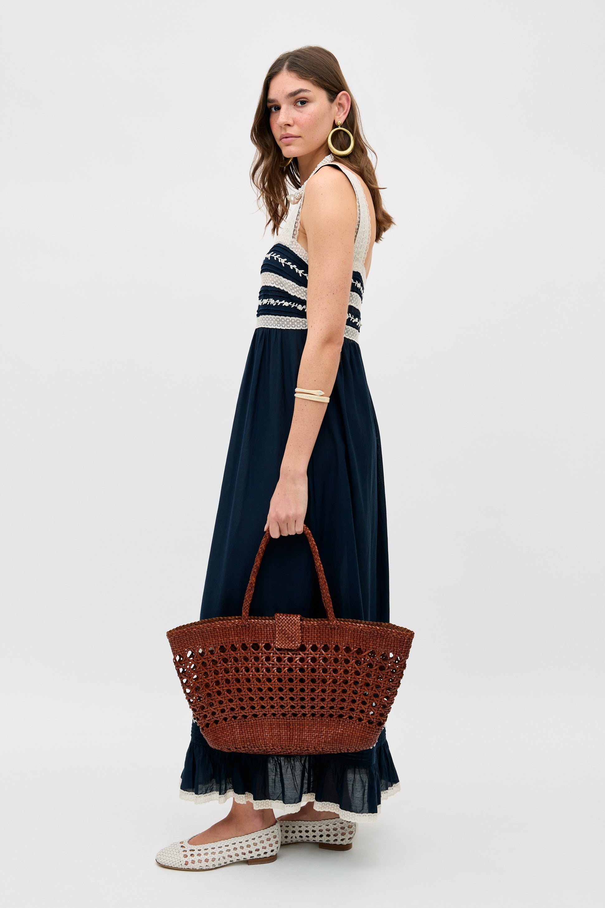 Lucine Leather Bag in Brown Tan | RIXO USA ⋆