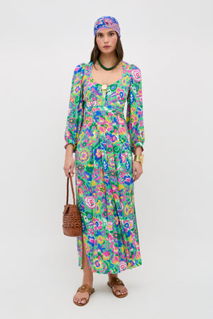 Alfie - Ikat Bloom Green