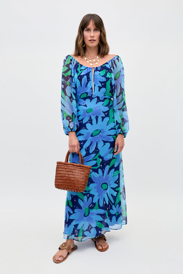 Nikolette - Danish Floral Blue