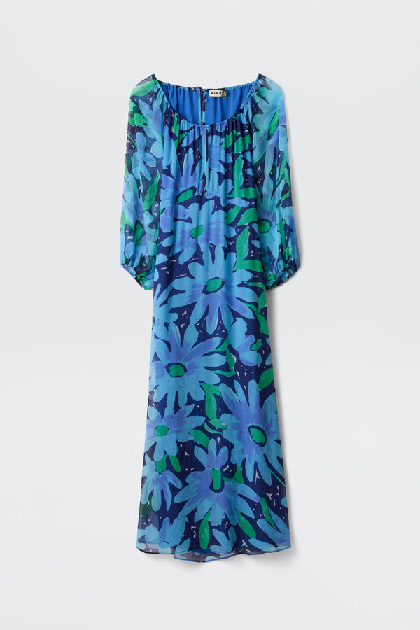 Nikolette - Danish Floral Blue