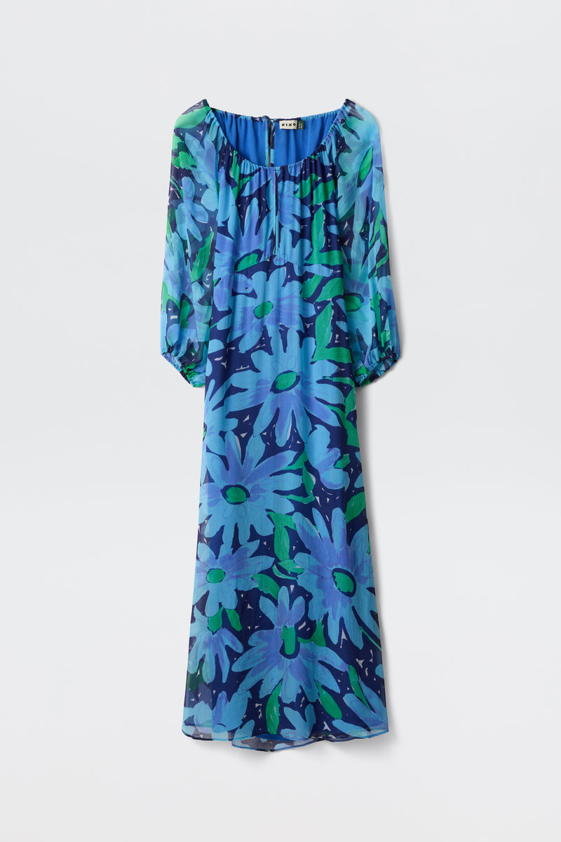 Nikolette - Danish Floral Blue