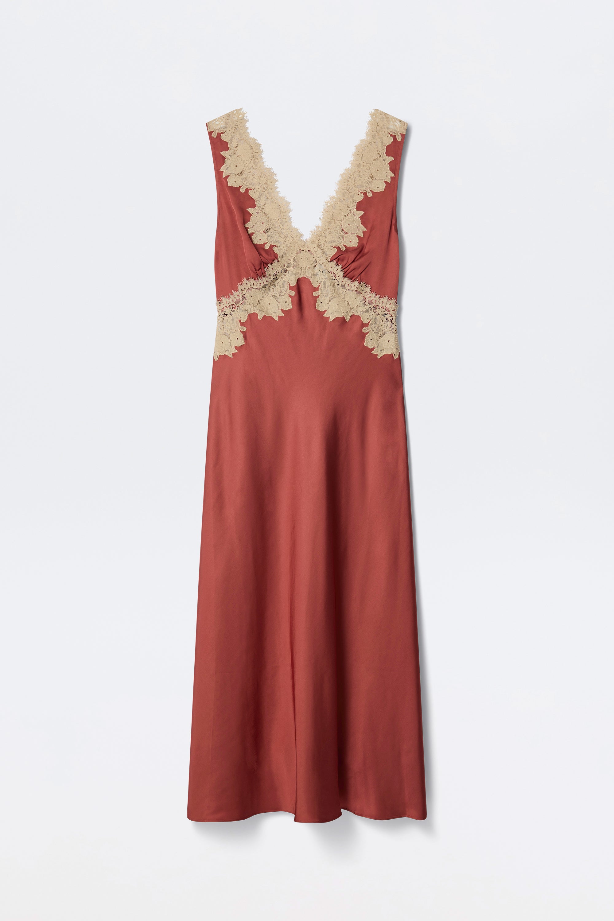 Lysandra Satin Dress in Red Rose | RIXO USA ⋆