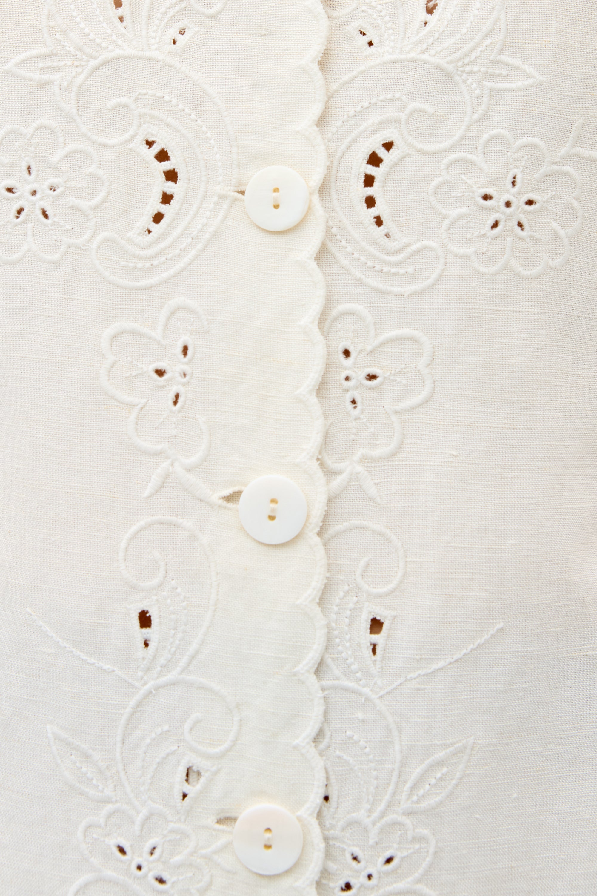 【新品未使用】venica Cutwork embroidery dress Zayanna Embroidered Mini Dress in White Esther Cutwork Embroidery