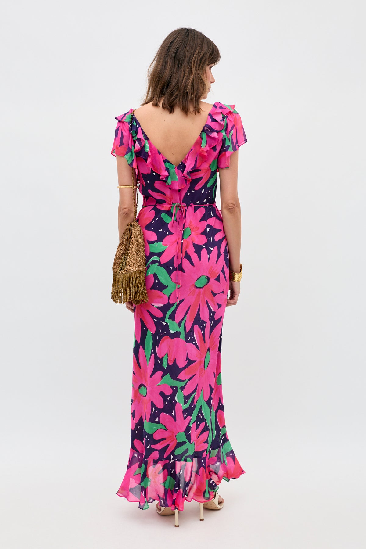 dark pink floral dress Pink Floral Maxi Dress - All Dresses
