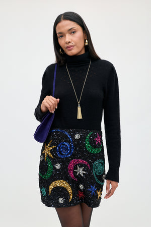 Minna - Starry Moon Embellishment Black
