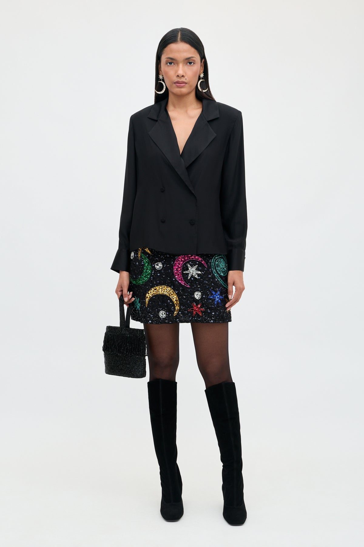 Minna - Starry Moon Embellishment Black