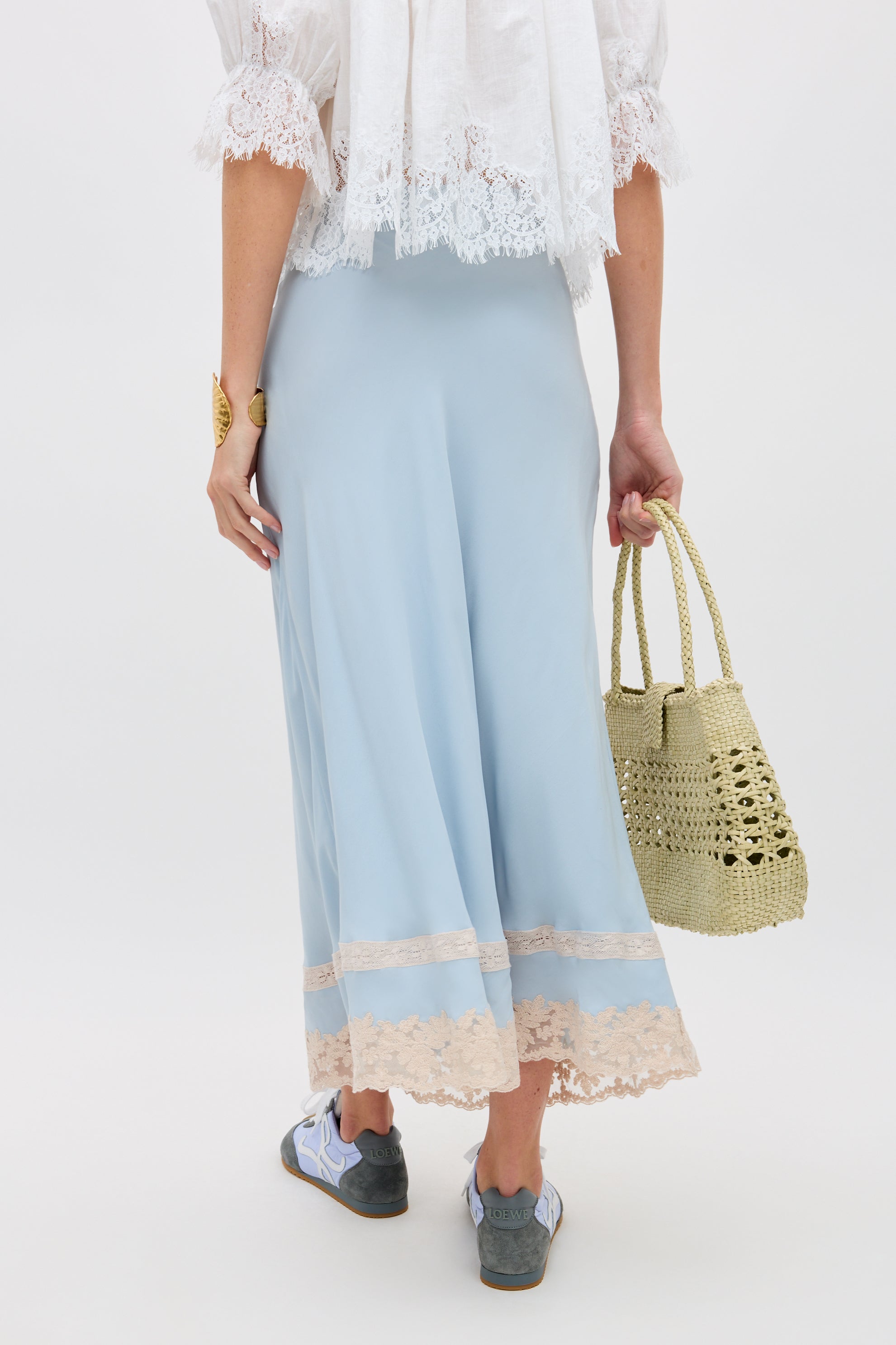 Costanza Midi Skirt in Bluebell | RIXO USA ⋆