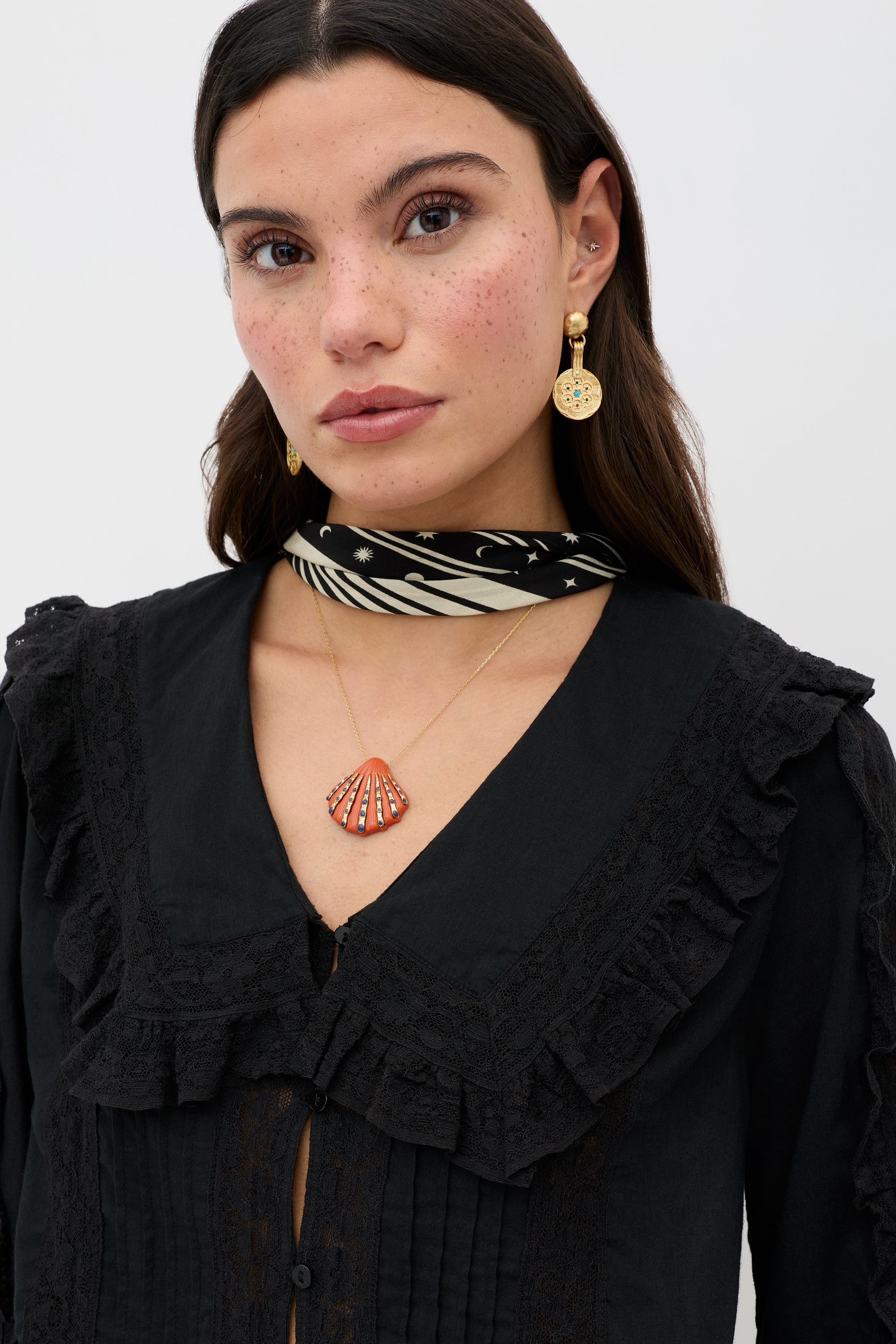 Maribelle Cotton Blouse in Black | RIXO ⋆