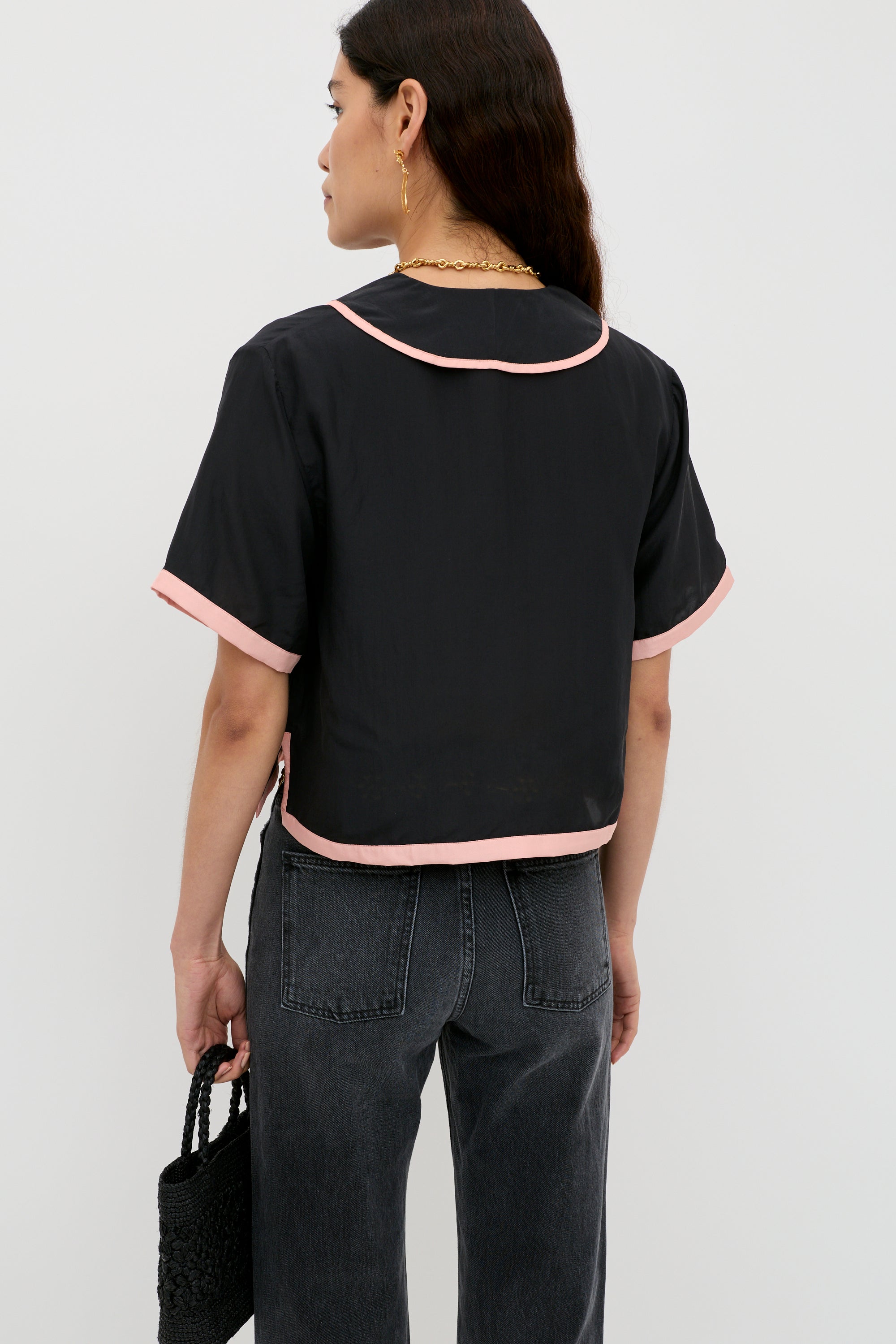 【ANDMAYRY】Nicole ribbon tops ANDMARY】Lala shirring ribbon tops