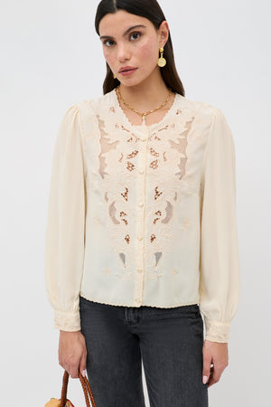 Faela -  Rosalie Embroidery Shell