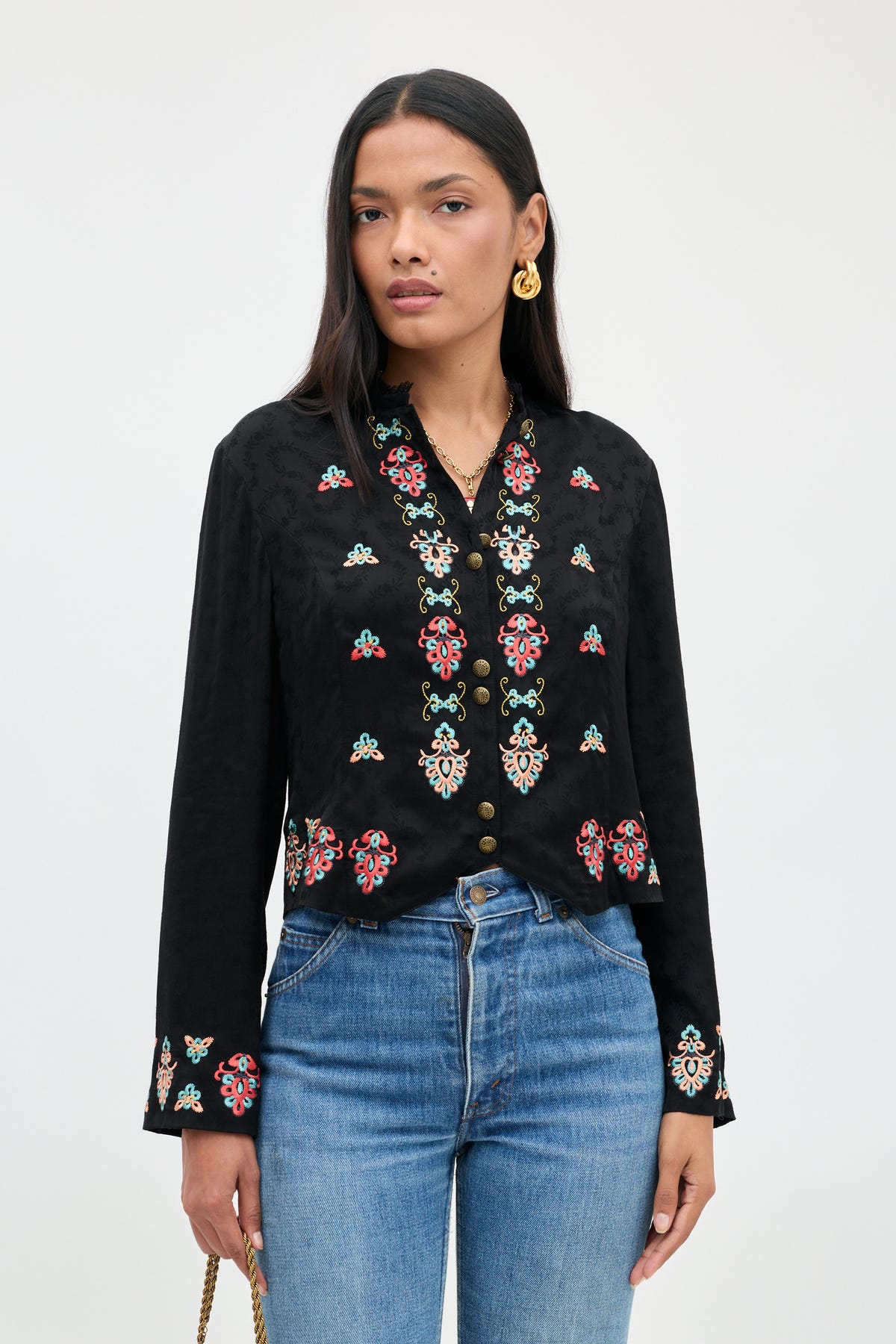 Charlotta - Rosewood Embroidery Multi