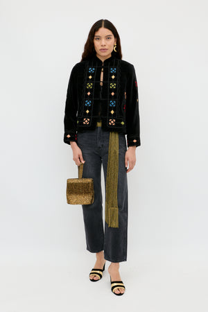 Viktoria  -  Serino Applique Black