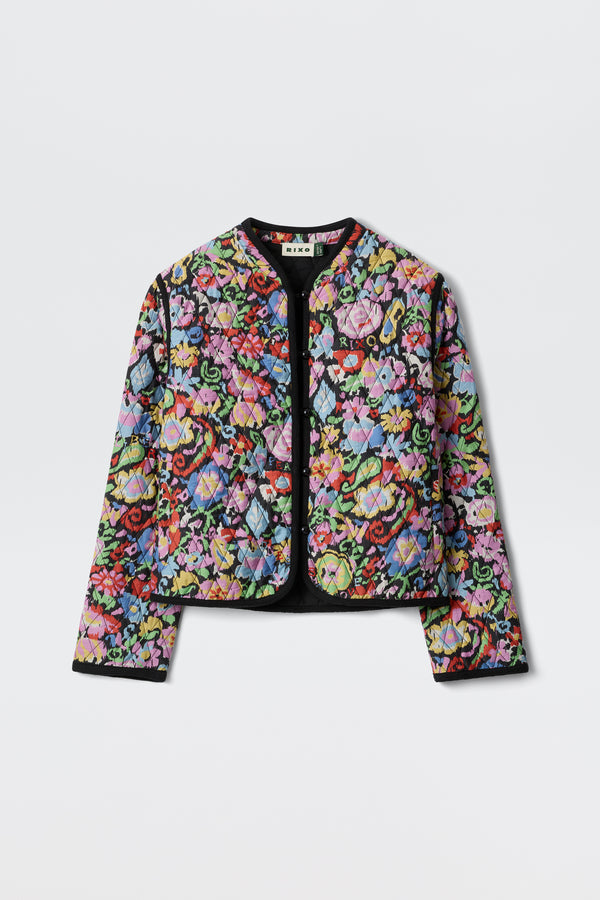 Lyanne - Ikat Bloom Charcoal