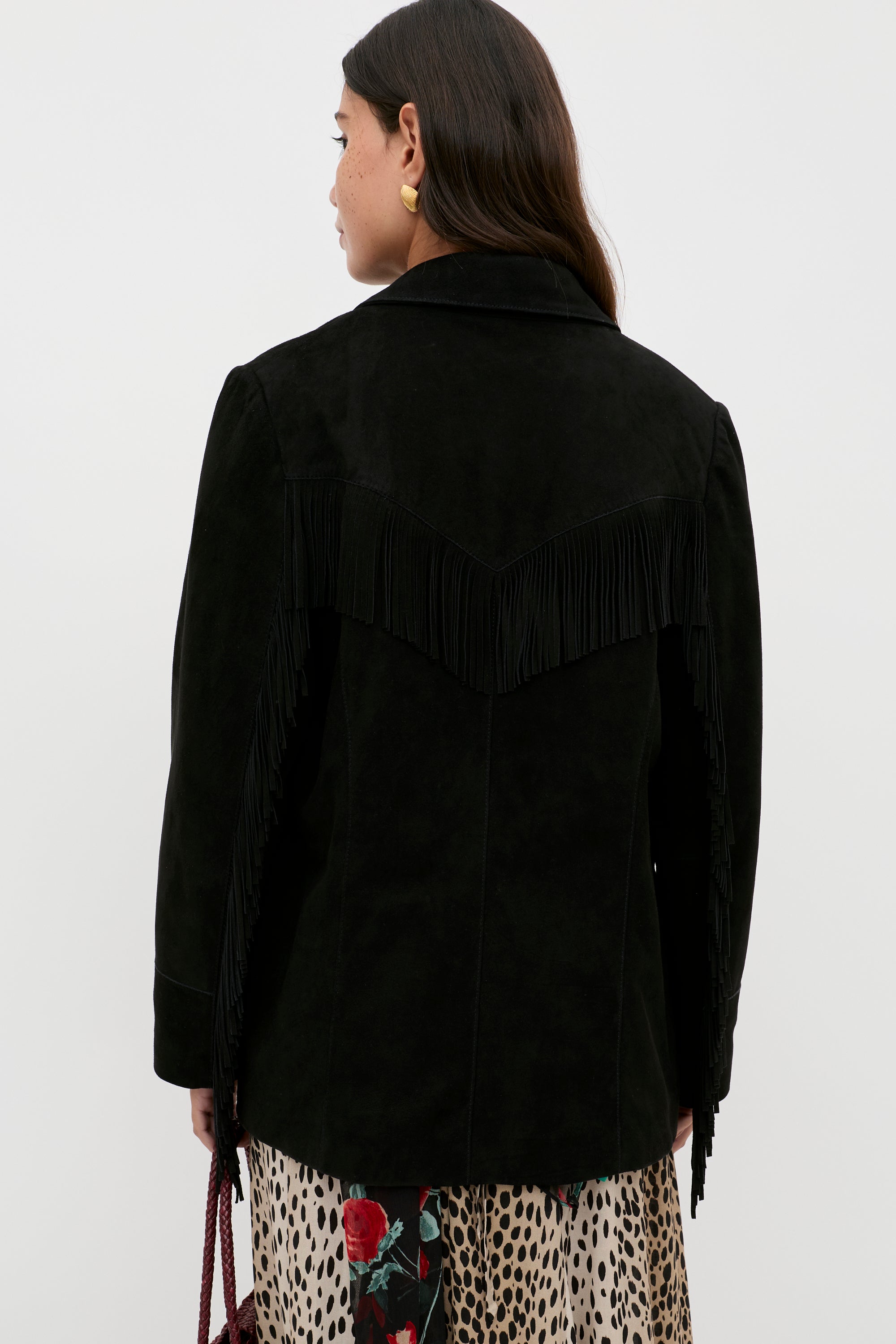 Teagan Suede Jacket in Black | RIXO USA ⋆