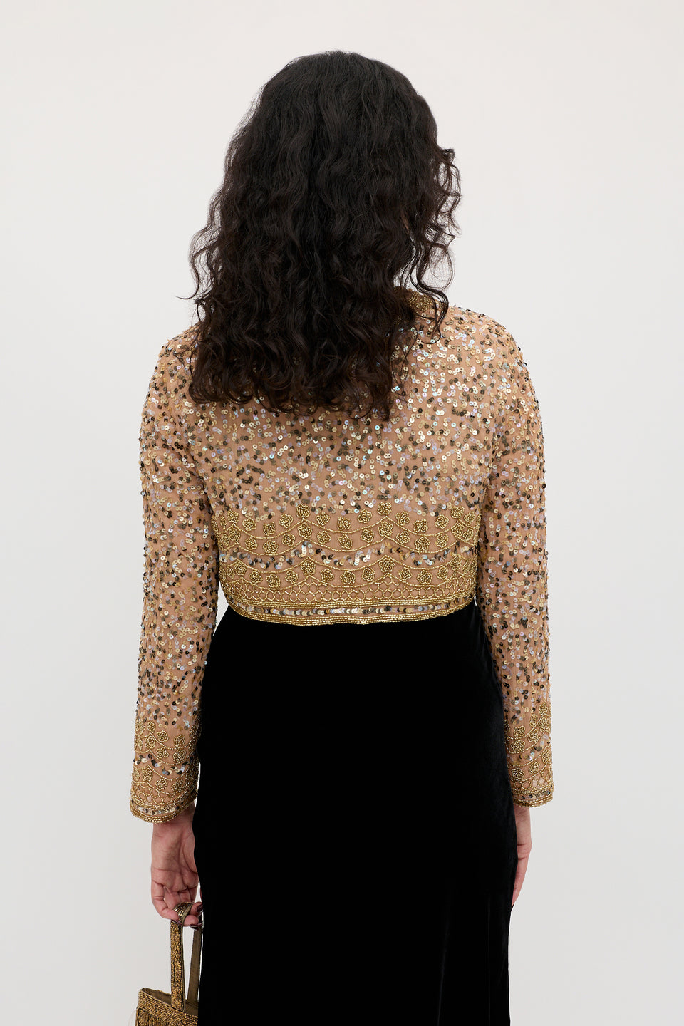 Cliona  -  Art Deco Embellishment Antique Gold