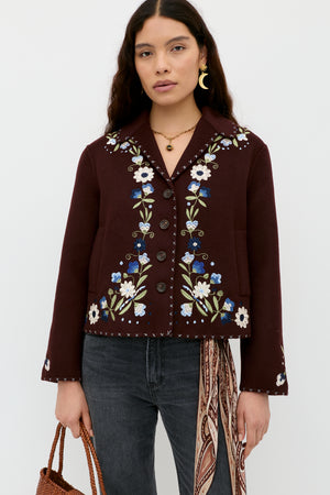 Jude - Bliss Embroidery Brown