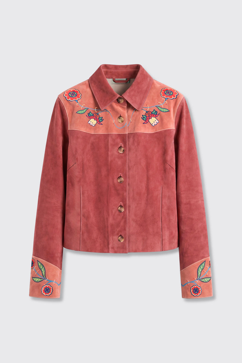 Karmen - Folk Bloom Appliqué Brown