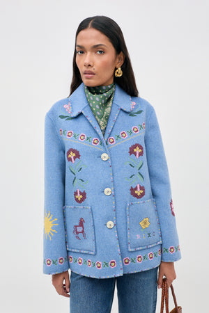 Tashia - Juliette Embroidery Blue