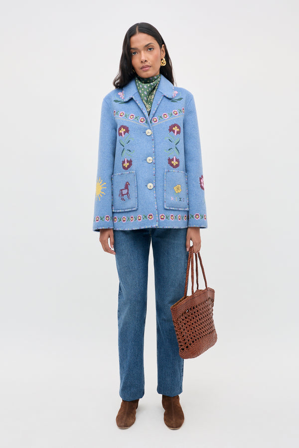 Tashia - Juliette Embroidery Blue