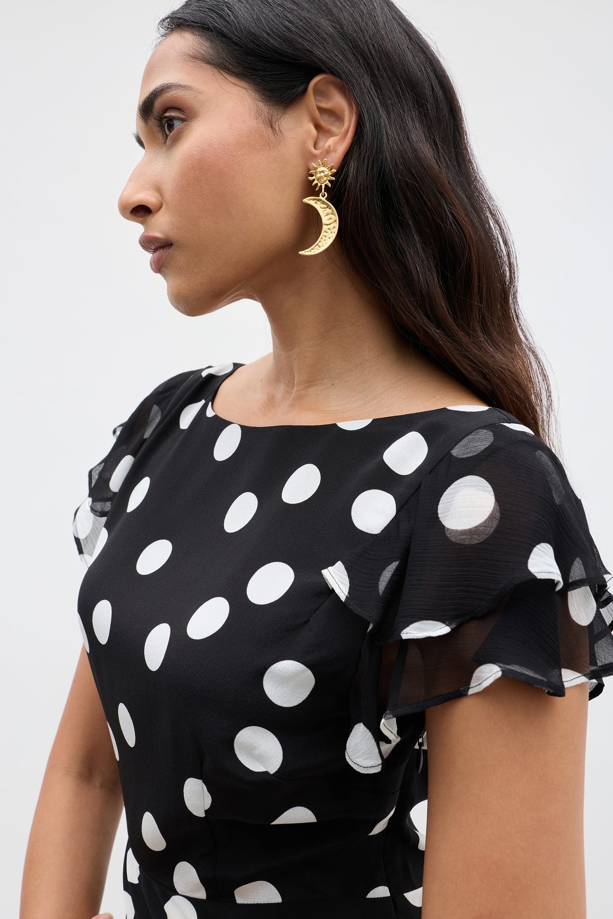 gold earrings for black dress Davies 18ct Plated in Gold silk open back dress Casual Work Dress | Black and gold bead Step 1. Choose color *:Magenta