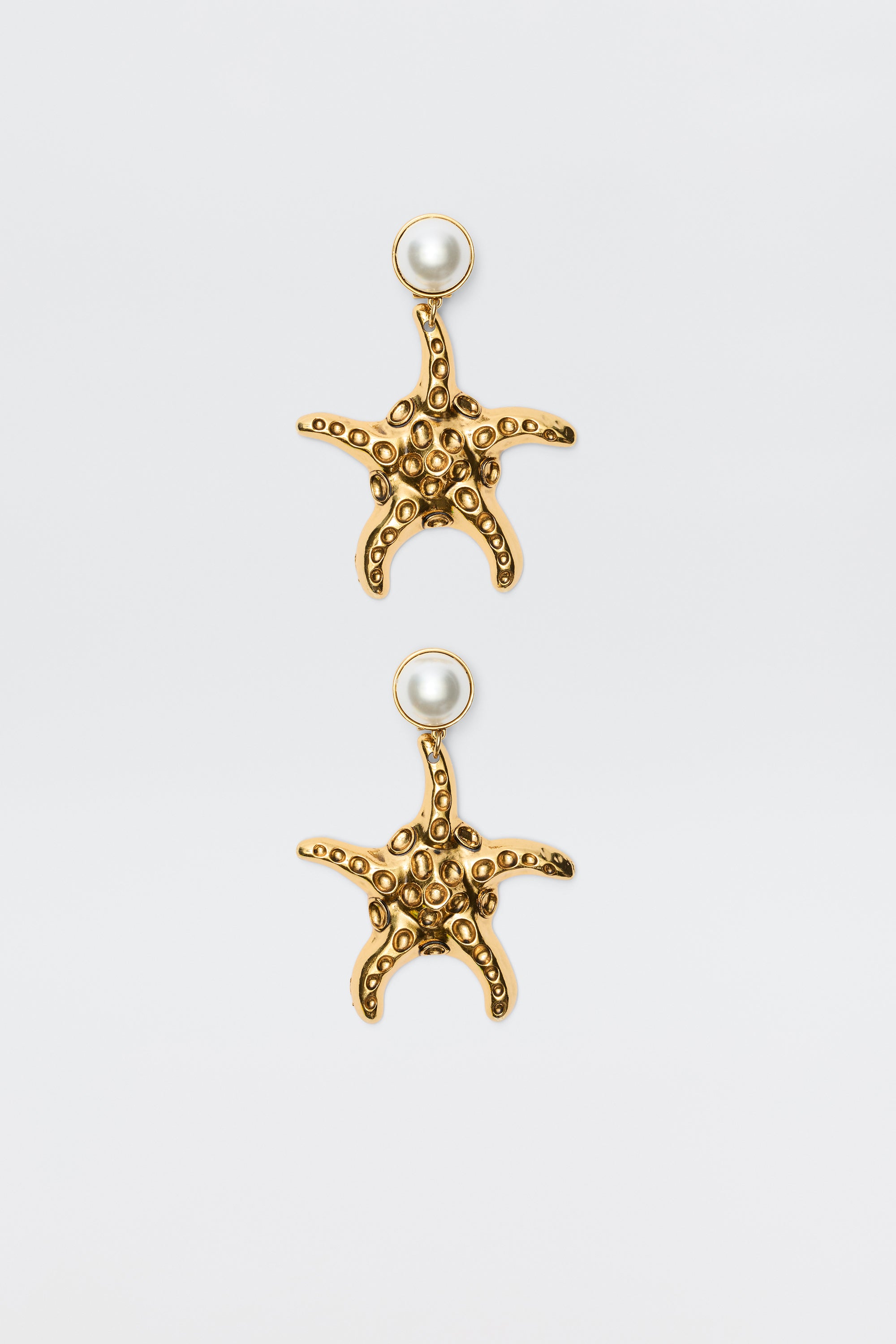 Zeina 18ct Gold Plated Earrings in Gold | RIXO ⋆