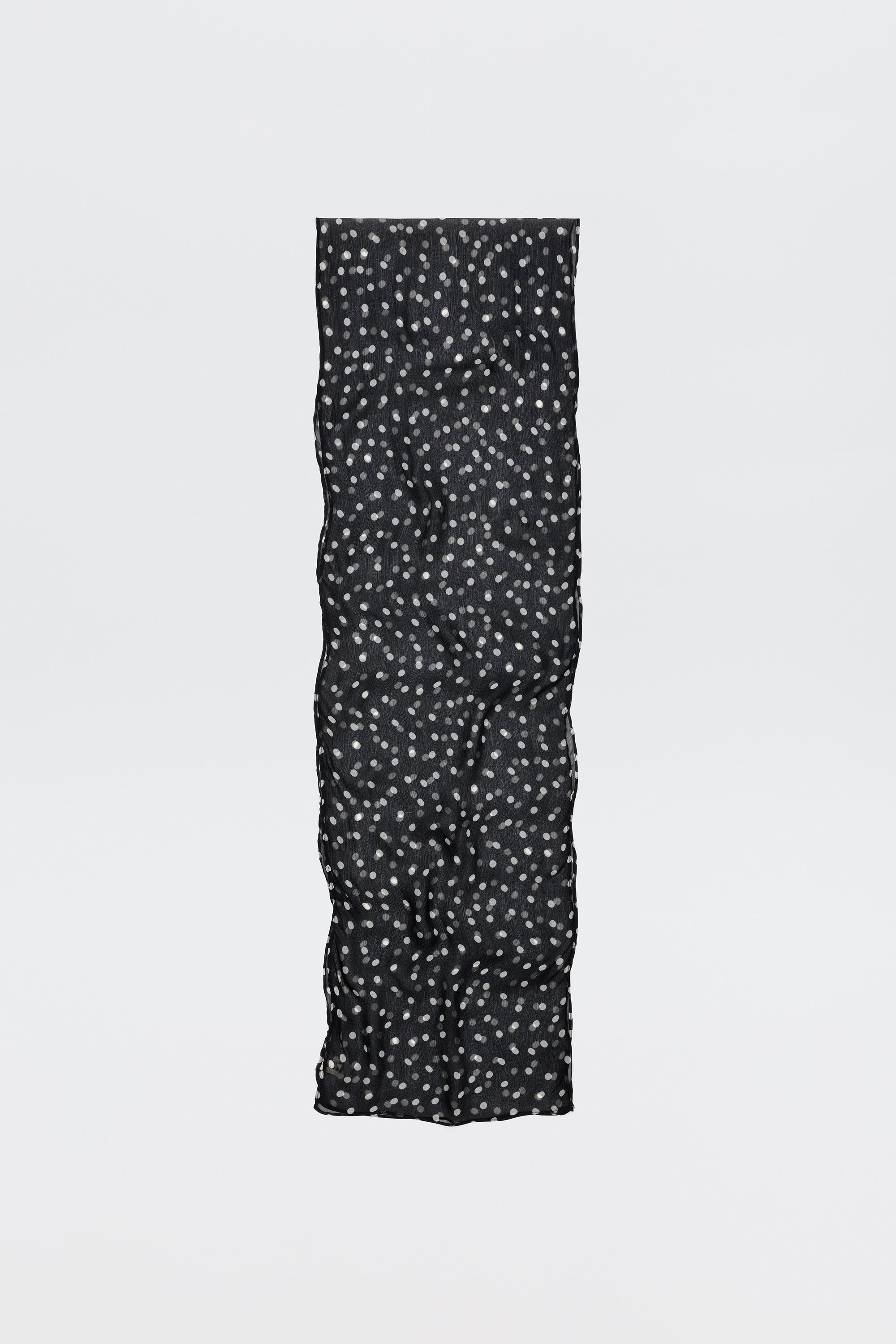 小物 2000s archive Polka dot long scarf y2k Julien Chiffon Scarf in Emma Spot Deep Navy | RIXO USA ⋆