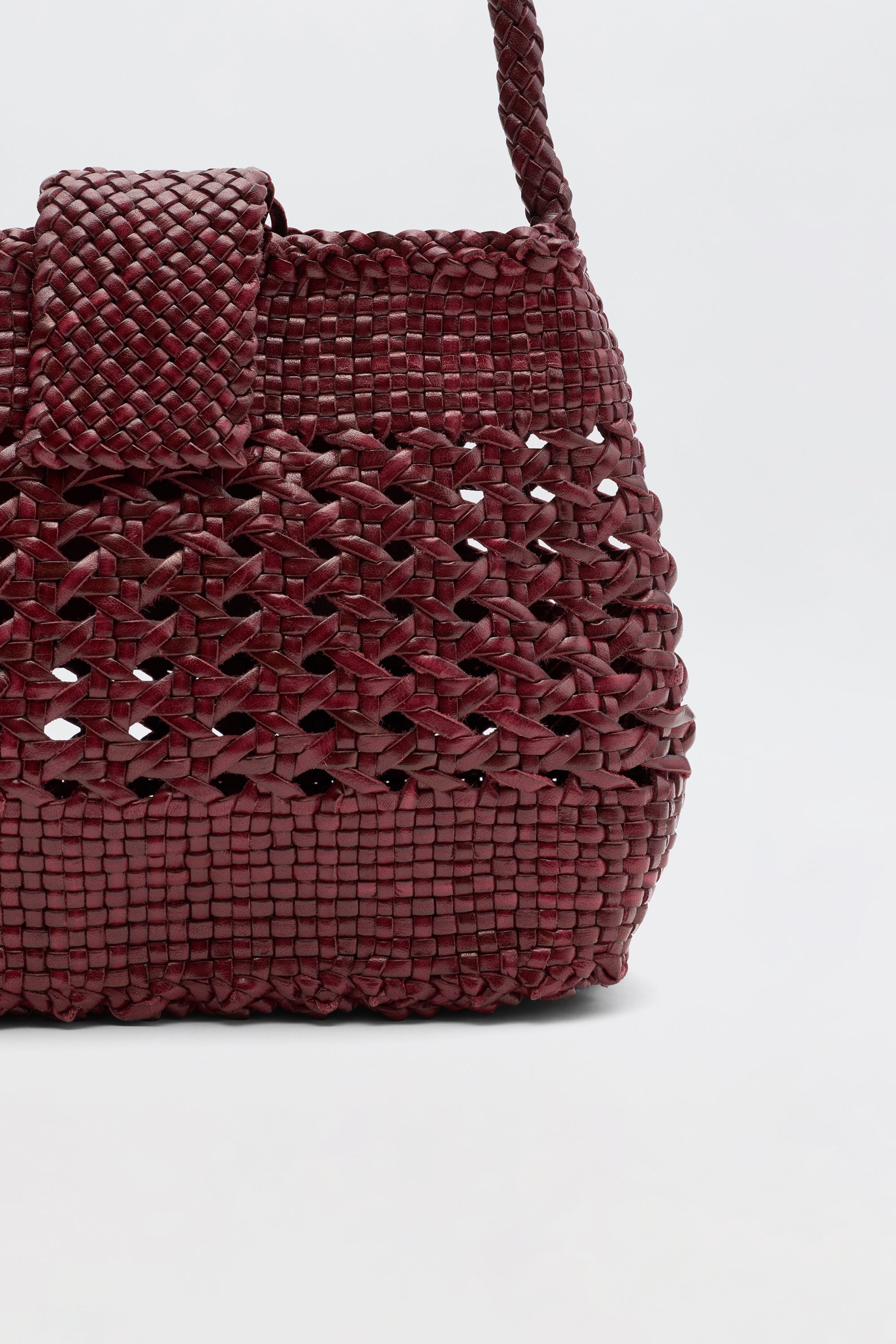 Amoria Leather Bag in Burgundy Bordeaux | RIXO USA ⋆